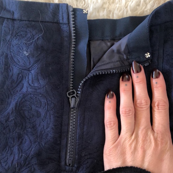 Darkest navy J. Crew midi skirt with bell flare - Picture 7 of 9